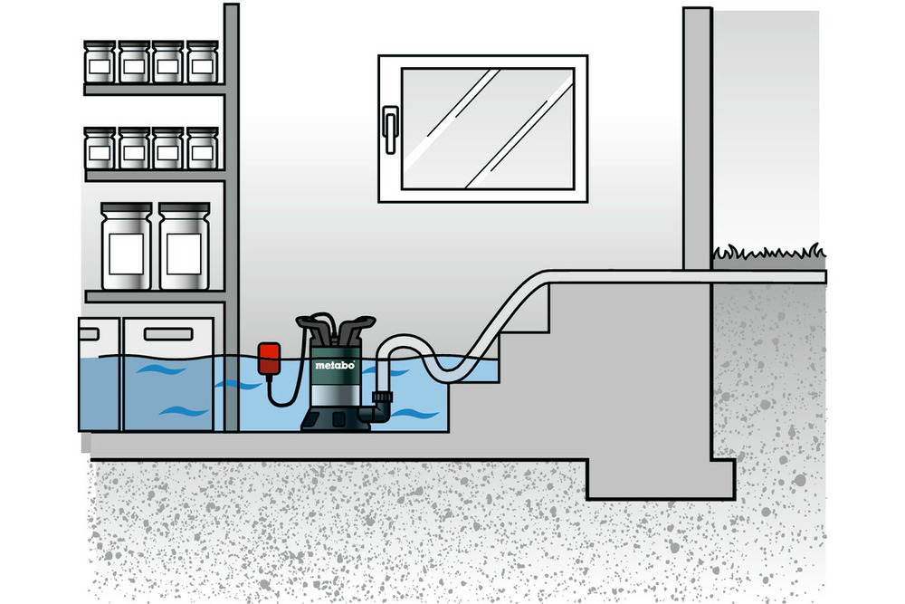 Pompe immergée tp 7500 si - 300w - eau claire - 7500 l/h