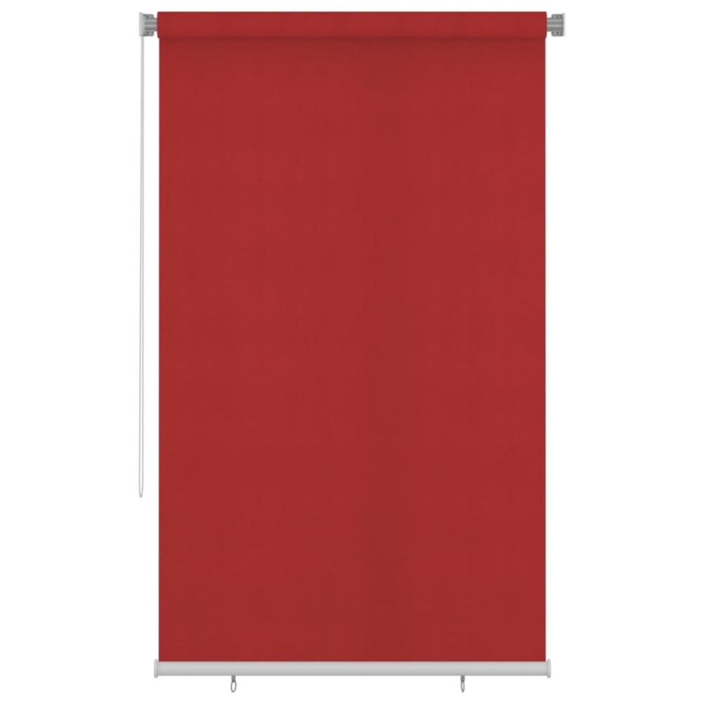 Store roulant d'extérieur 140x230 cm rouge pehd