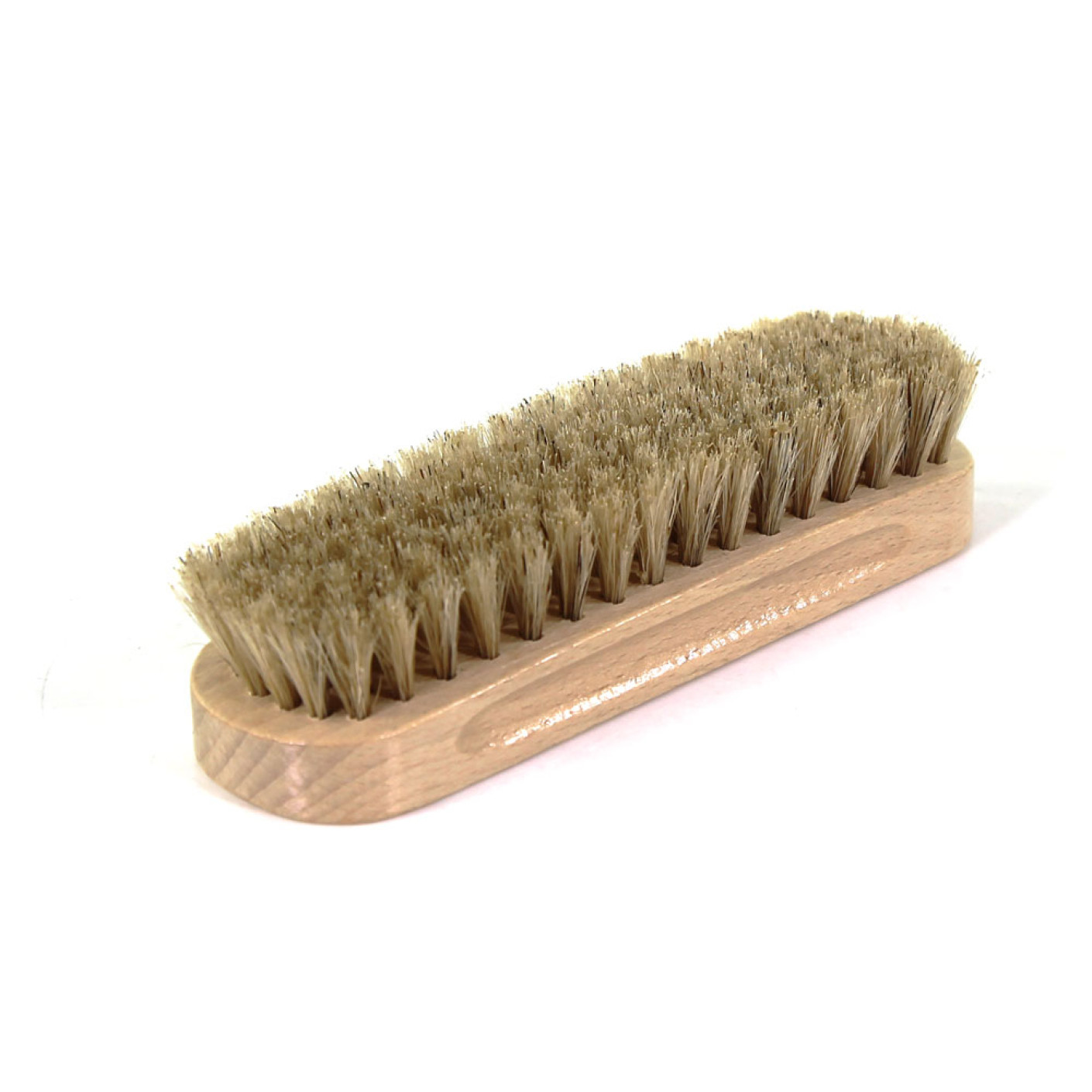Schoenenborstel 13cm hout naturel