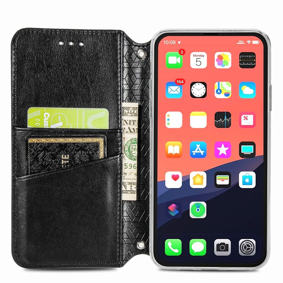 Hülle Handy Schutz für Apple iPhone 13 mini Case Cover Tasche Etuis Schwarz Neu