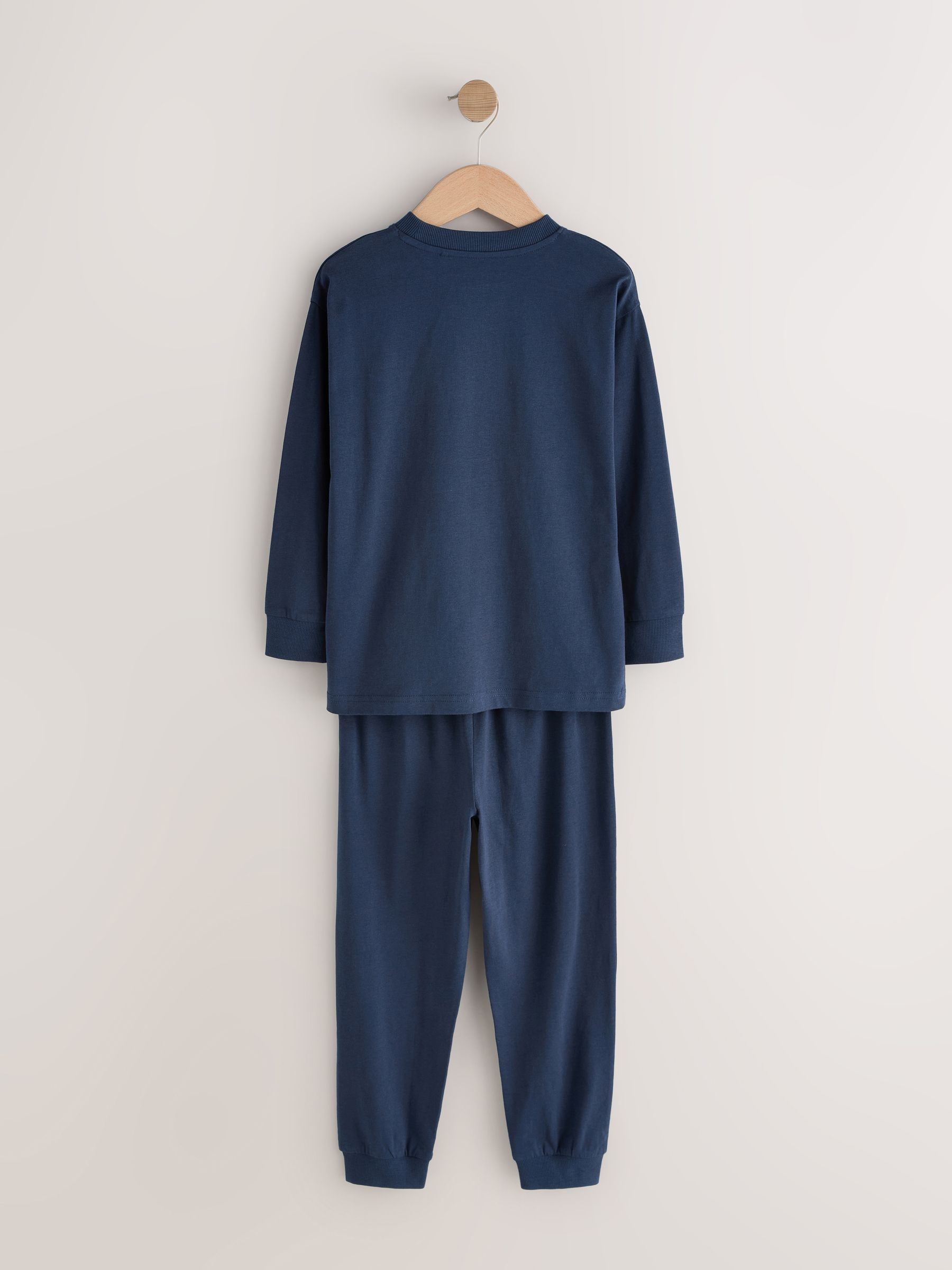 Navy Basketball - Verpakking van 2 pyjama's met lange mouwen (3-16 jr)