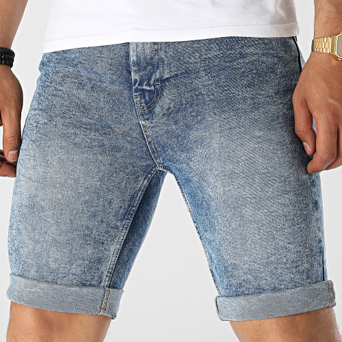 Short Jean Mr Orange Acid Bleu Denim
