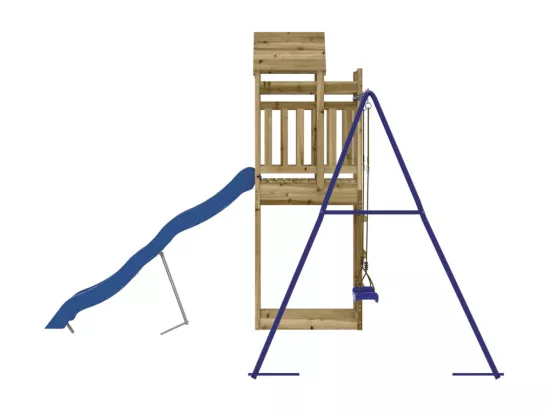 Aire de jeux d'extérieur bois de pin imprégné