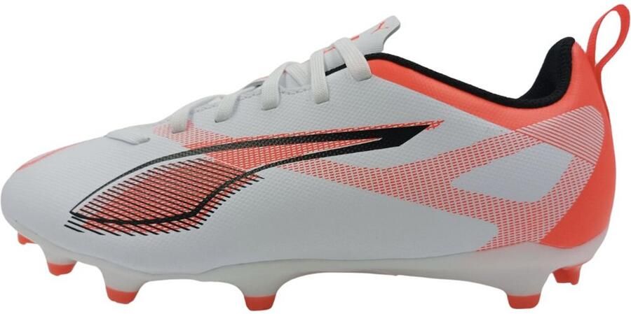 PUMA Ultra 5 Play Gras Kunstgras Voetbalschoenen (MG) Kids Wit Zwart Rood