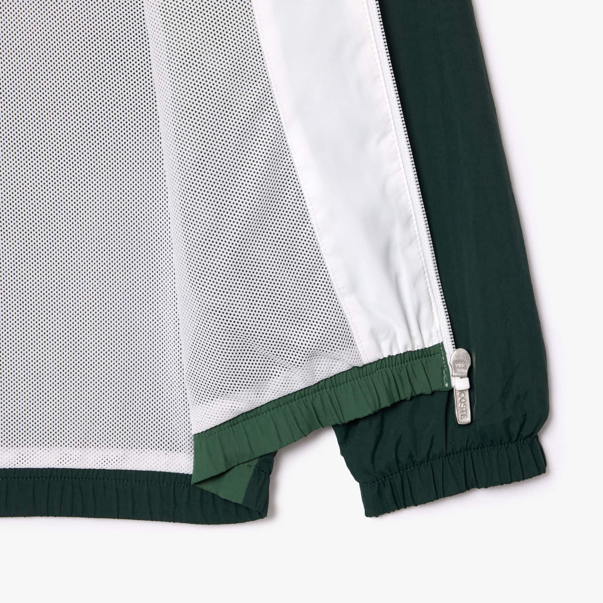 Veste zippée color-block en fibres recyclées Manteaux & Blousons - Vert - Lacoste - Enfant
