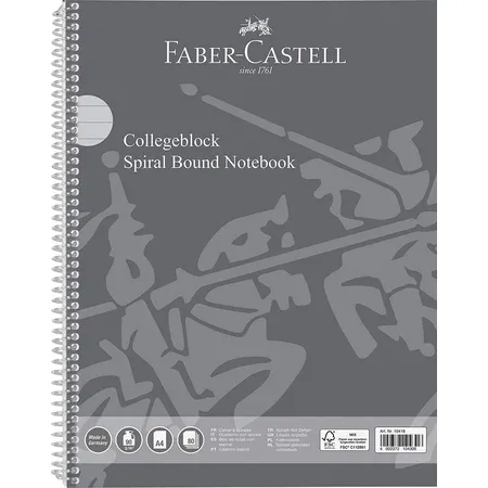 Faber-Castell Collegeblock DIN A4, 80 Blatt / 90g/m², FSC-Mix zertifiziert, feines holzfreies Schreibpapier