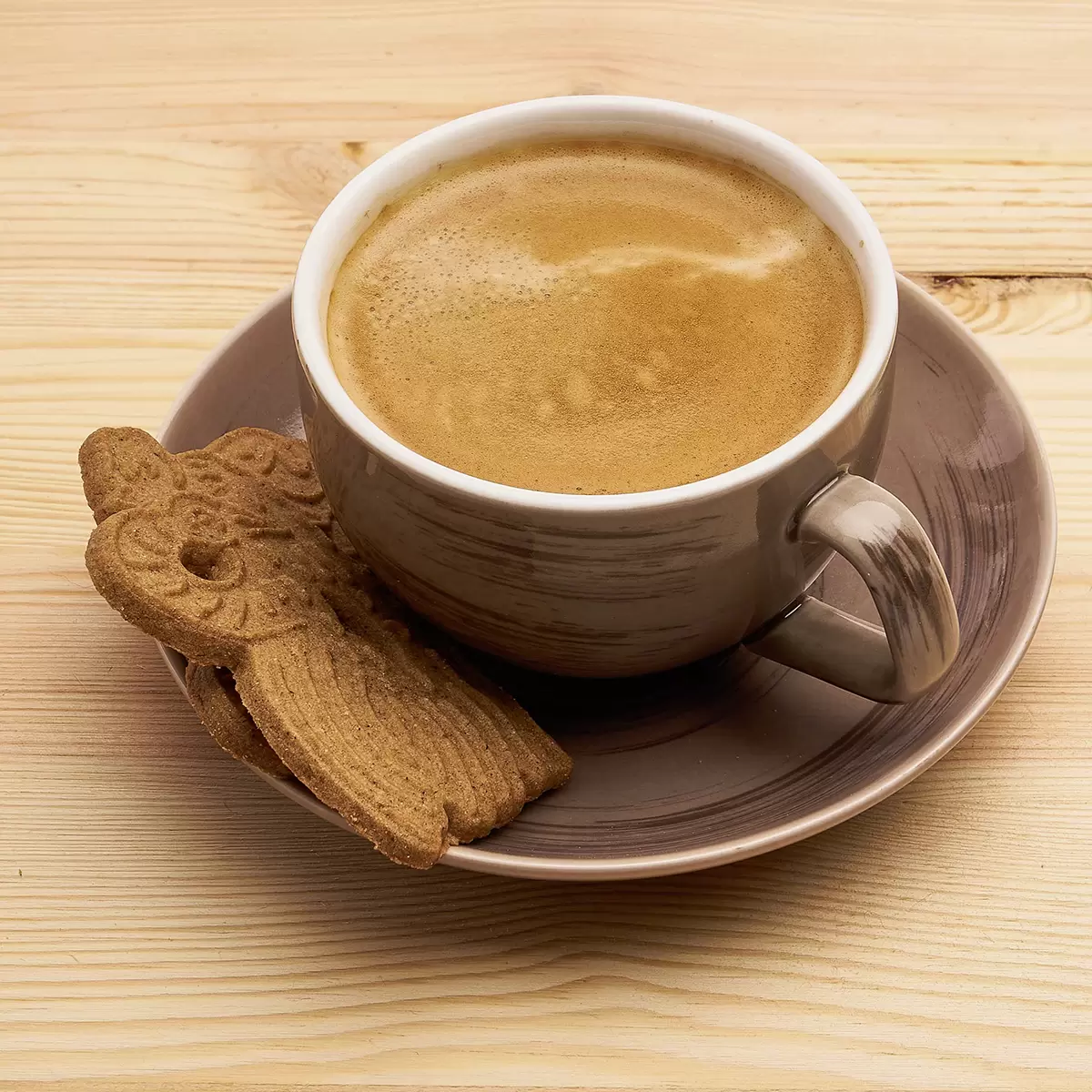 Kaffeetassen-Set 4tlg. DERBY beige,dunkelgrau,blau,weiss
