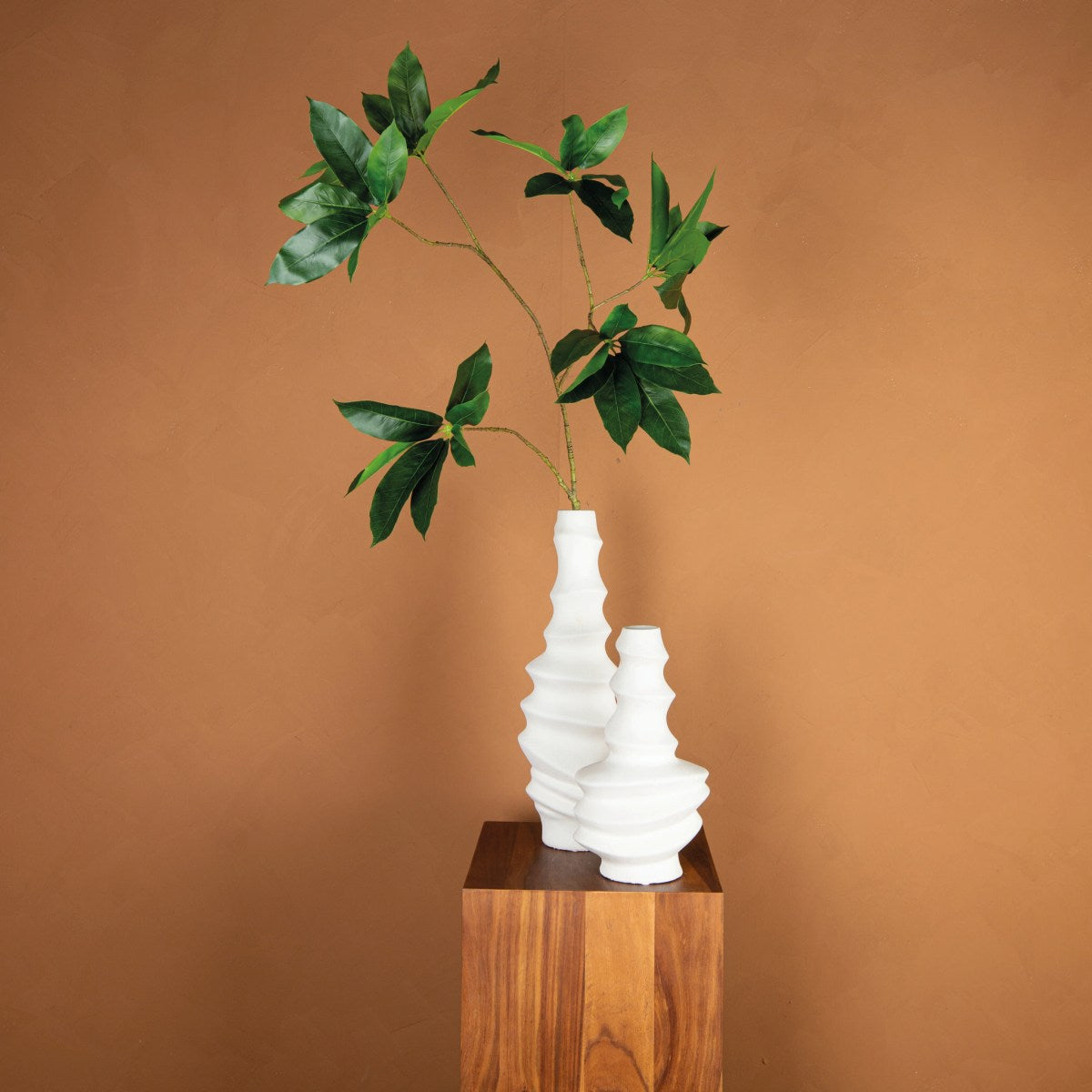 Ptmd branche artificielles bladeren - 90x54x120 cm - plastique - l'or