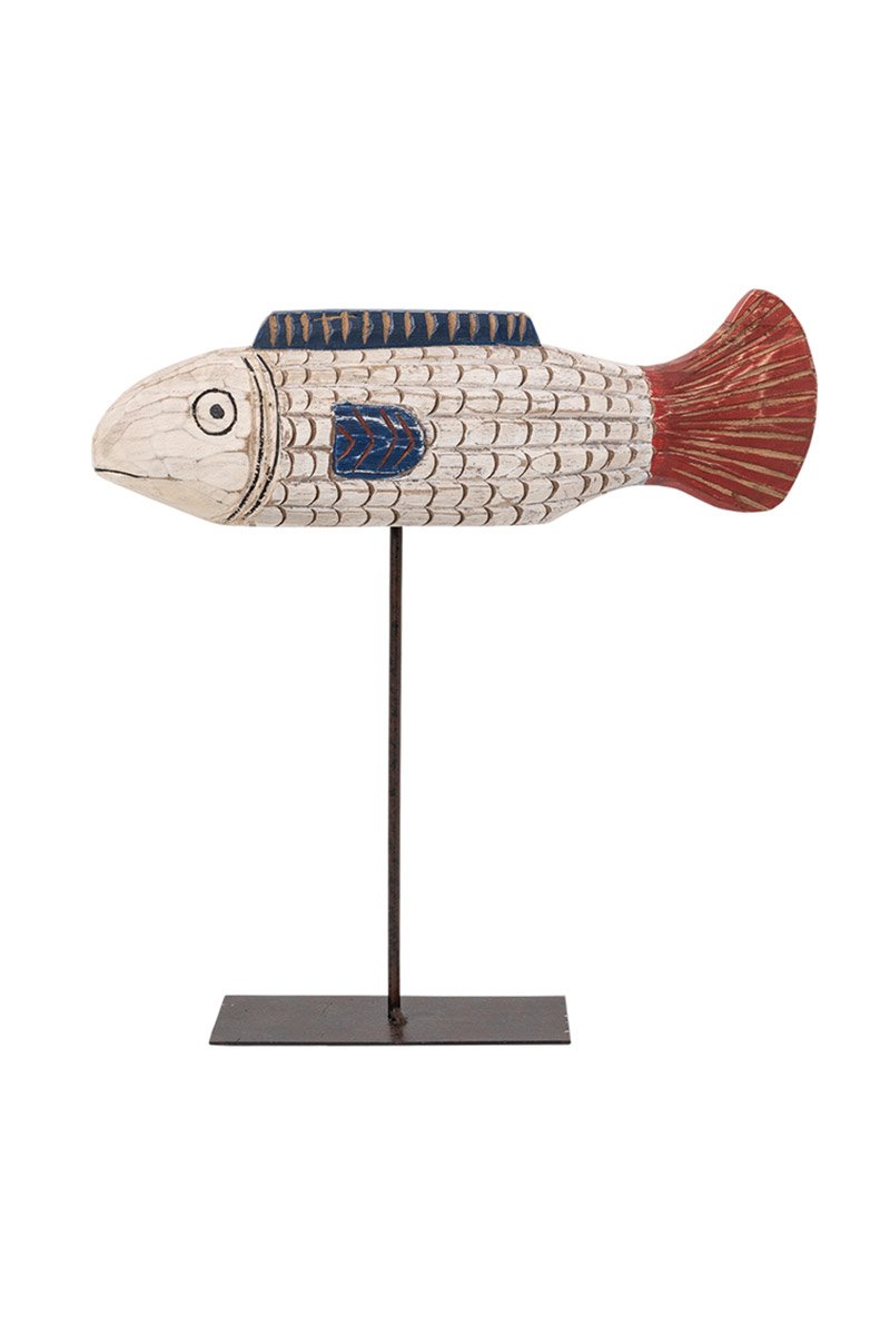 Poisson africain sur socle 31 x 31 cm