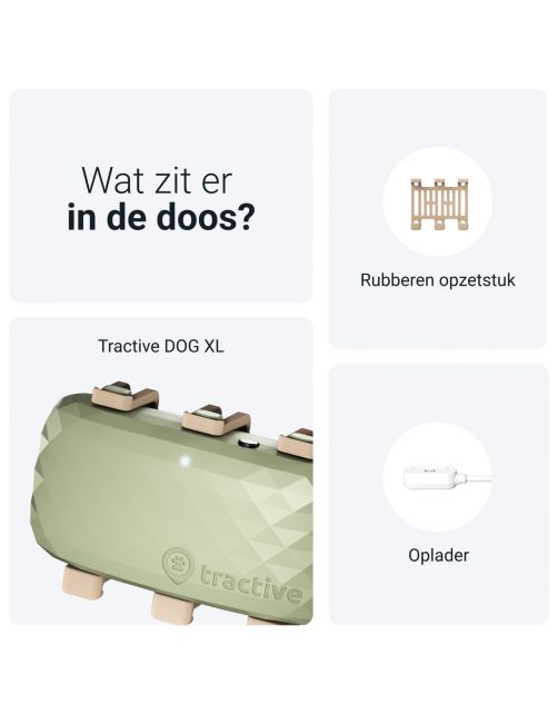 Tractive Gps Tracker Dog Xl - Hondenlocatievinder - 89x51x24 mm Groen Geschikt Voor Honden > 22 Kg