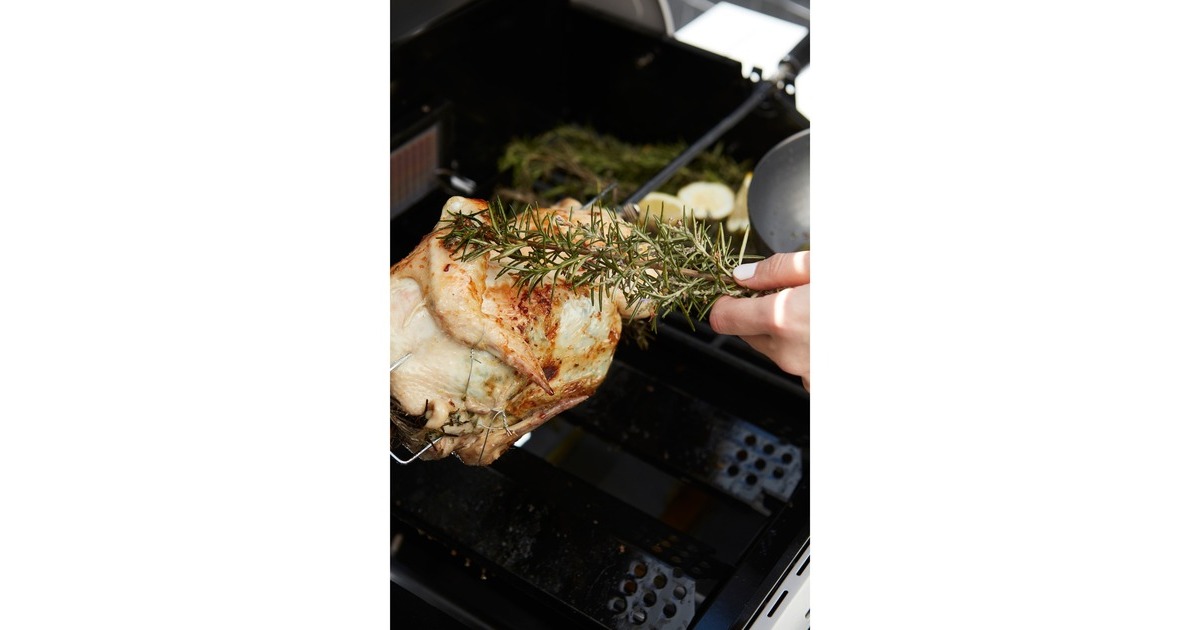 BarbecookUniverseel draaispit met motor voor houtskoolbarbecues rotisserie