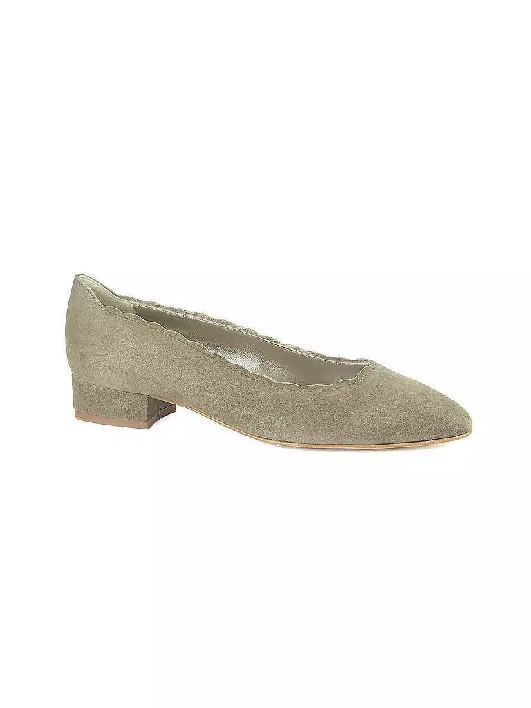DIRNDL & BUA Trachtenschuhe - Ballerinas hellgrün