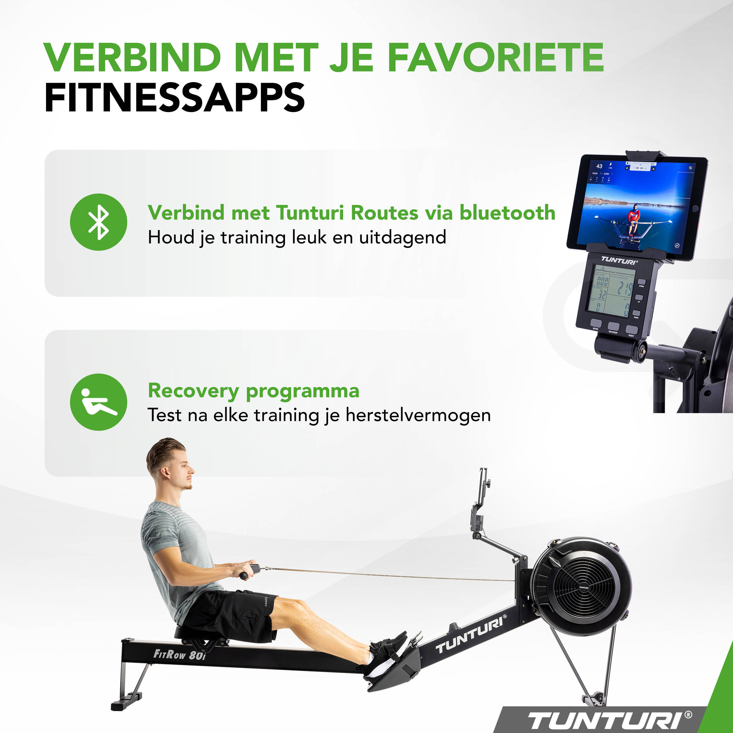 Tunturi roeitrainer FitRow 80i