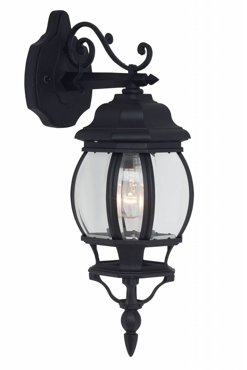 BRILLIANT Lampe Istria Außenwandleuchte hängend schwarz | 1x A60, E27, 60W, geeignet für Normallampen (nicht enthalten) | IP-Schutzart: 23 - regengeschützt