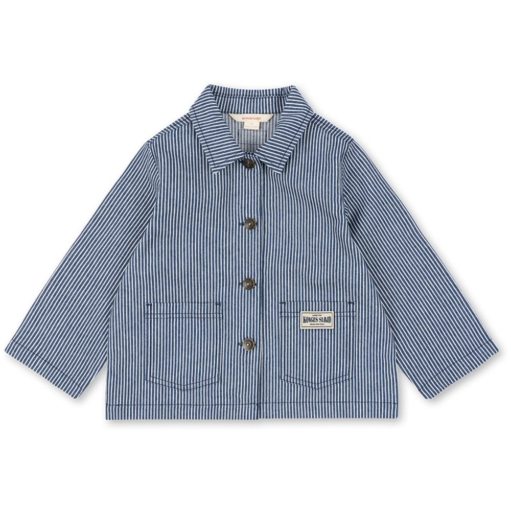 Køb Konges Sløjd Blue Stripe Luc Skjorte Jakke Gots