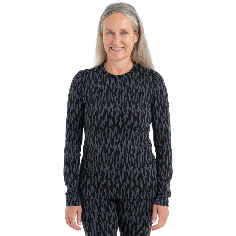 Icebreaker Damen 260 Vertex Glacial Camo Longsleeve
