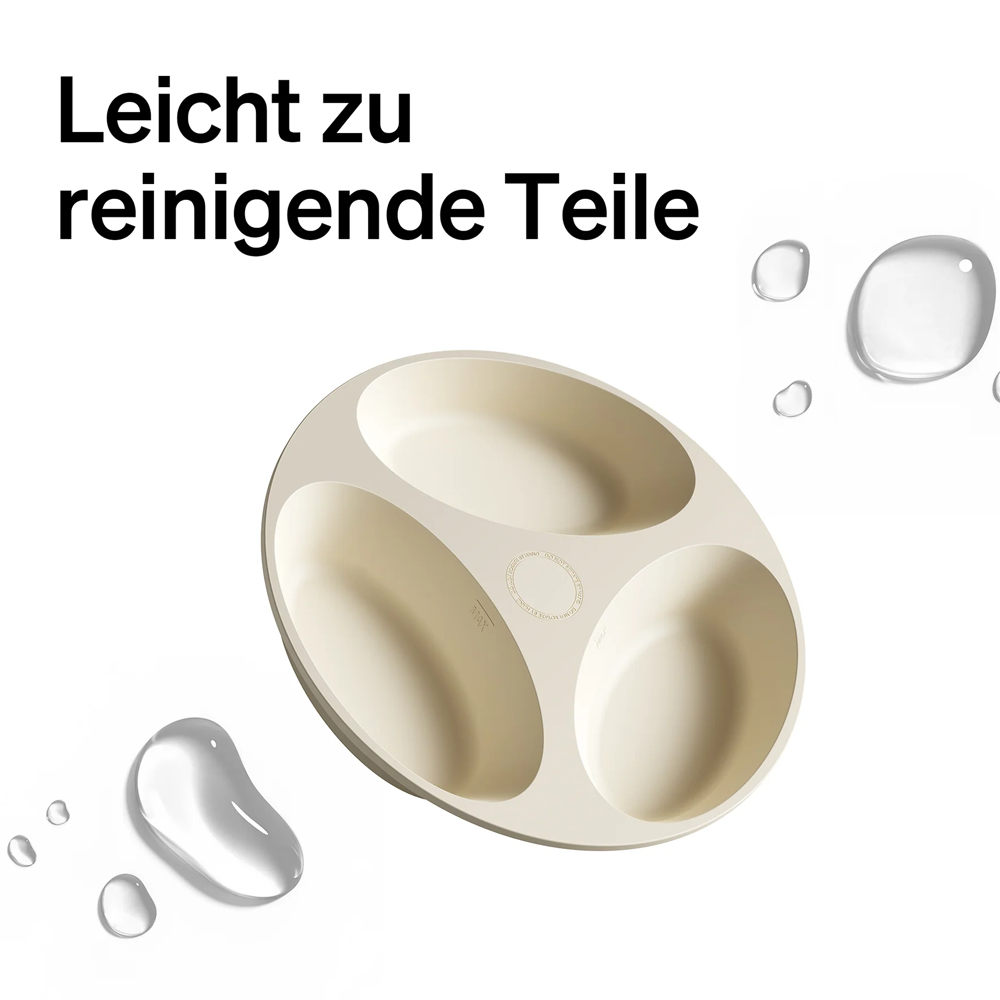 (3-fach) Polar Automatischer Haustier Futter Spender für Nassfutter inkl. / App Steuerung iOS/Android (PLAF109) - Schwarz