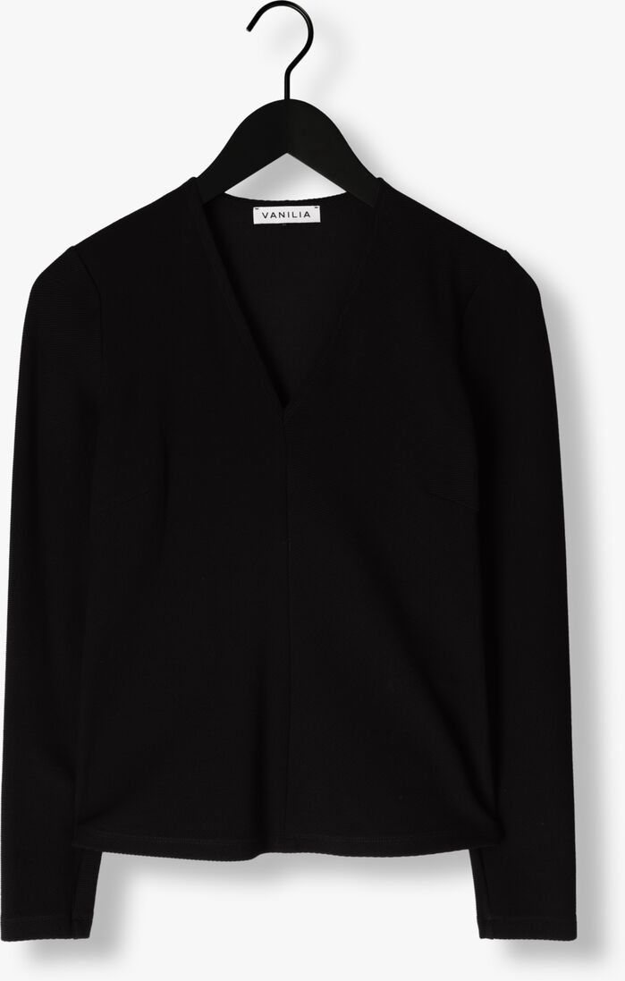 VANILIA zwarte vanilia  90s v neck longsleeve