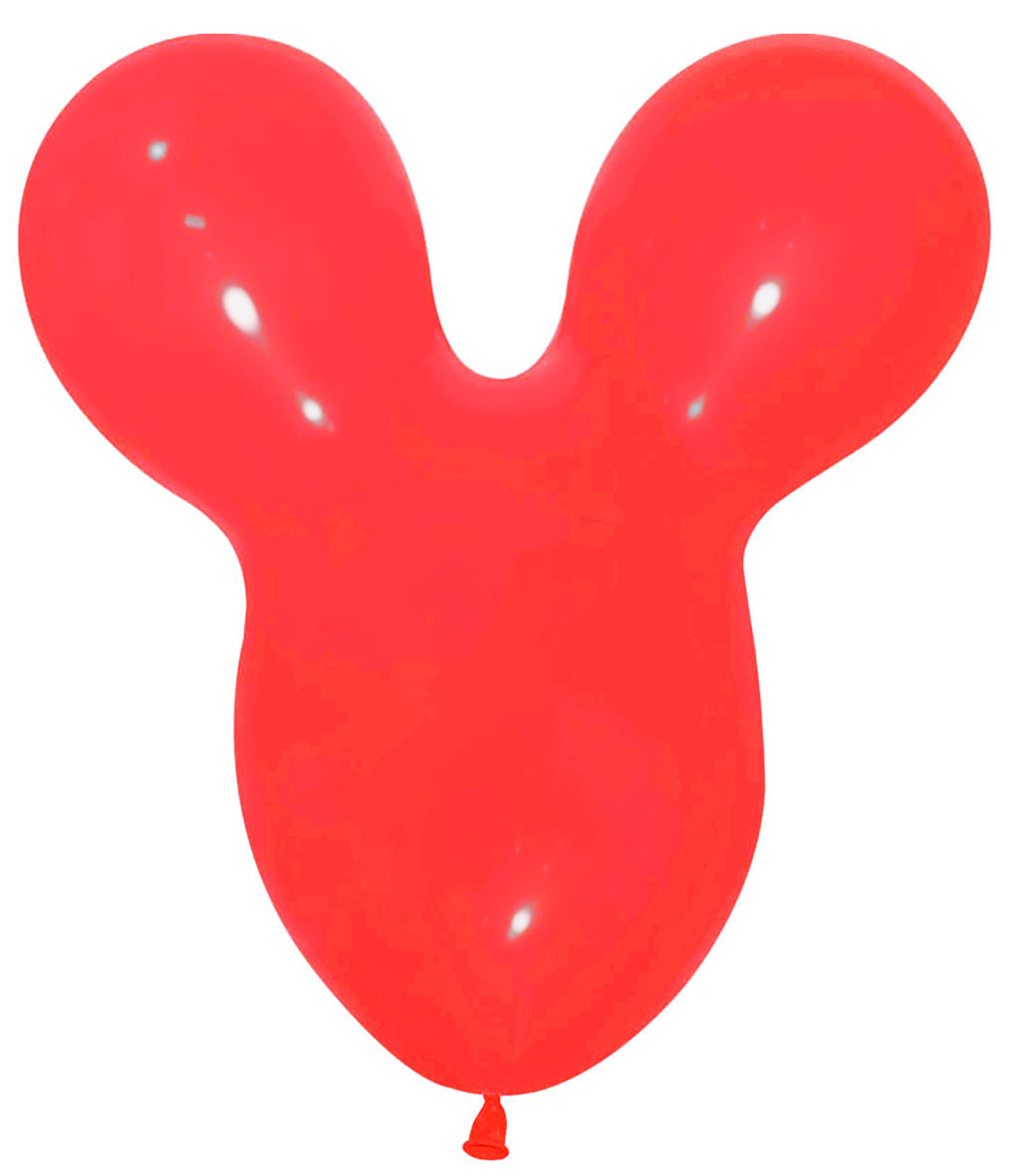 Ballonnen Mouse Head Red 25st