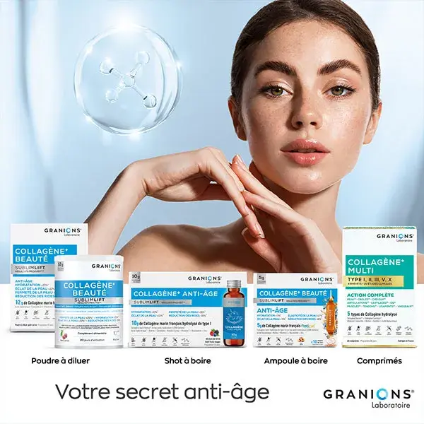 Granions - Multi Colágeno + 5 Tipos de Colágeno - 20 estudos clínicos - 1 mês