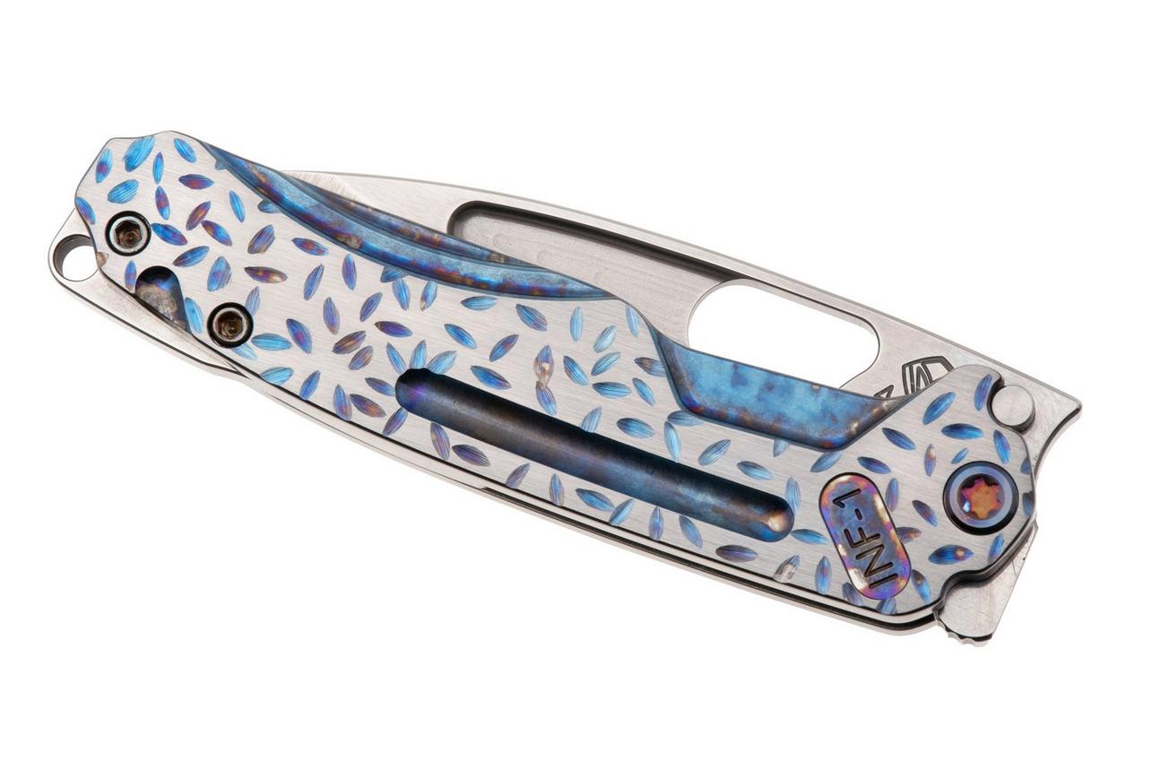 Medford Infraction 25-INF-01, Tumbled S45VN, Jasmine Fields Titanium Handle, Flamed Hardware zakmes