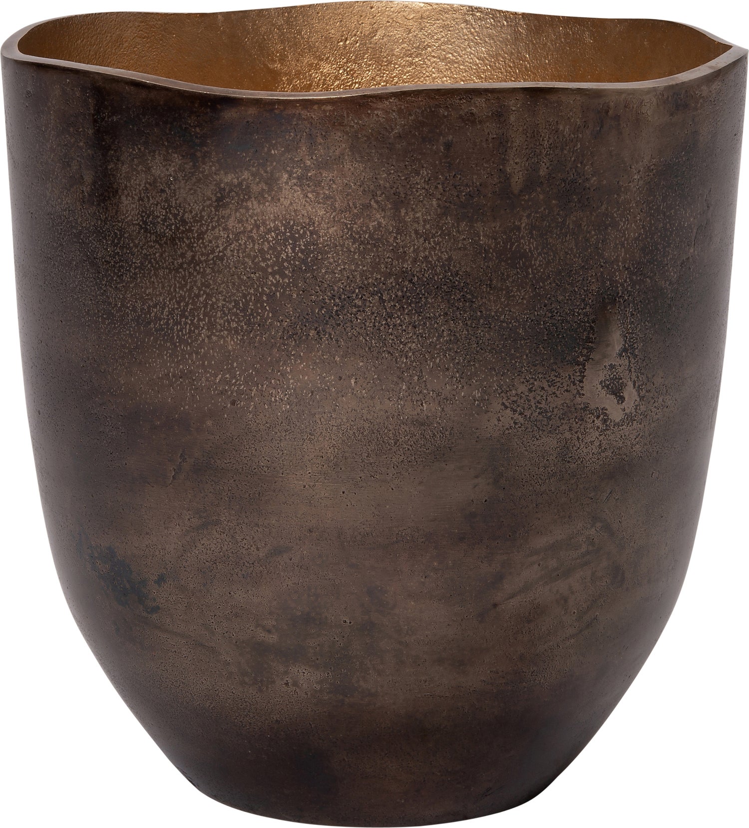 Intratuin bloempot Lize koper / blauw D 13 H 13 cm
