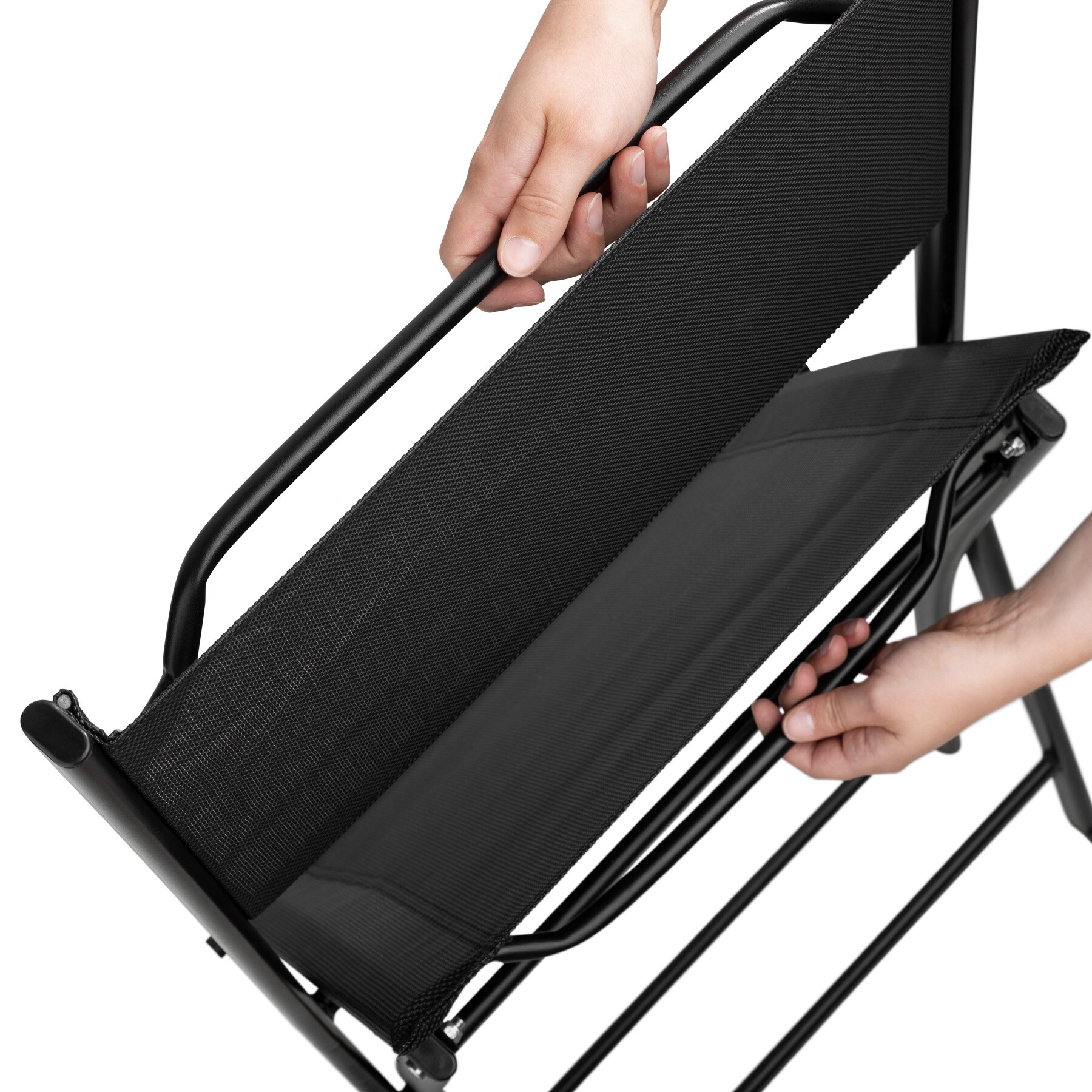 tectake® Bistro-Set, klappbar, für 2 Personen, UV-beständig, Tisch mit Sicherheitsglasplatte