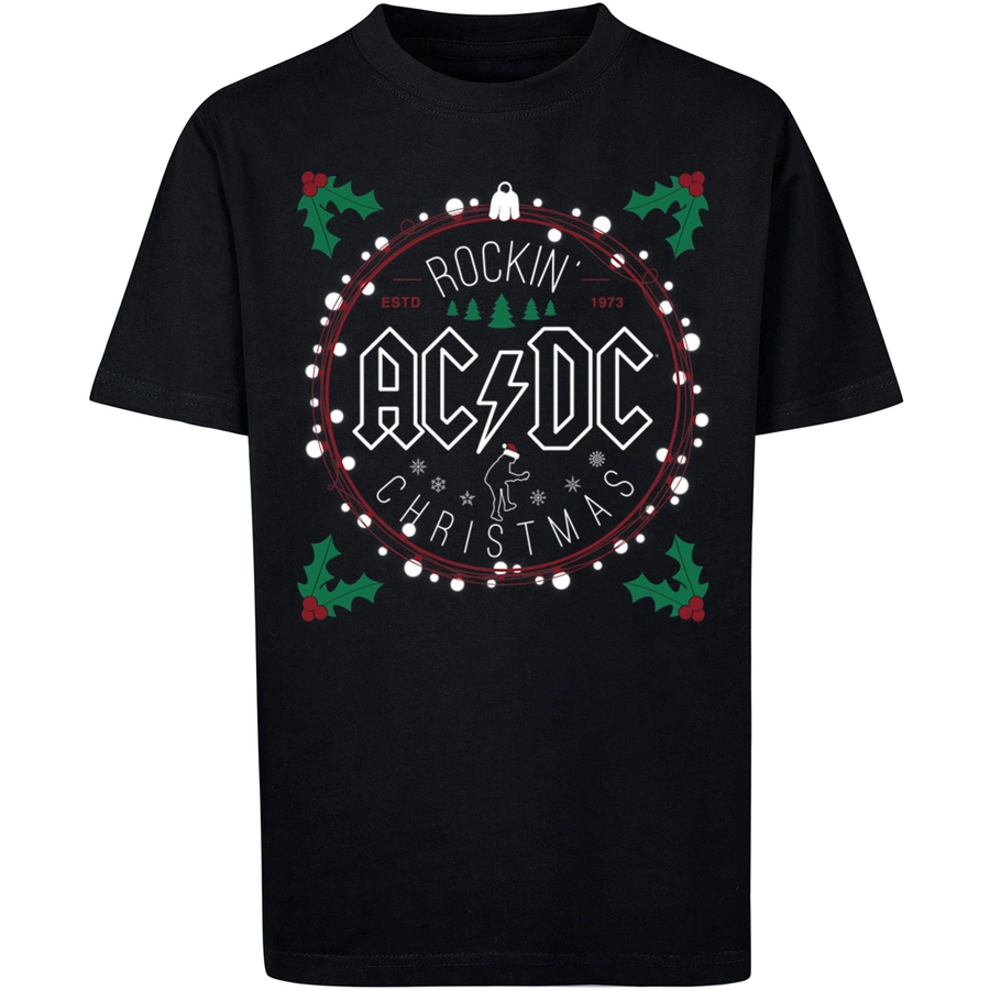 F4NT4STIC T-Shirt ACDC Christmas Weihnachten schwarz
