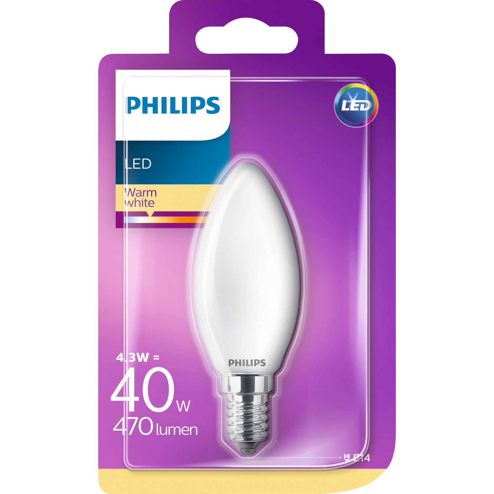 LED-LM Fila 1xE14 M B35 40W 470Lm 2700K