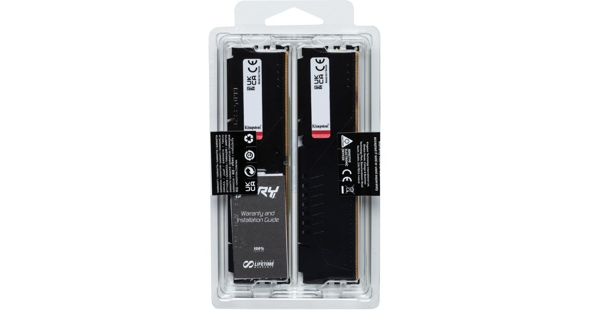 Kingston FURY32 GB DDR5-5600 Kit werkgeheugen  (Zwart, KF556C40BBK2-32, Beast, XMP)