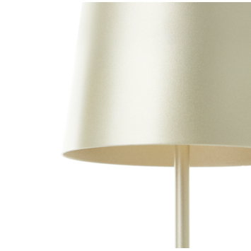 Tafellamp Kaami draagbaar LED 2W voor buiten met USB oplaadbare accu, matgoud