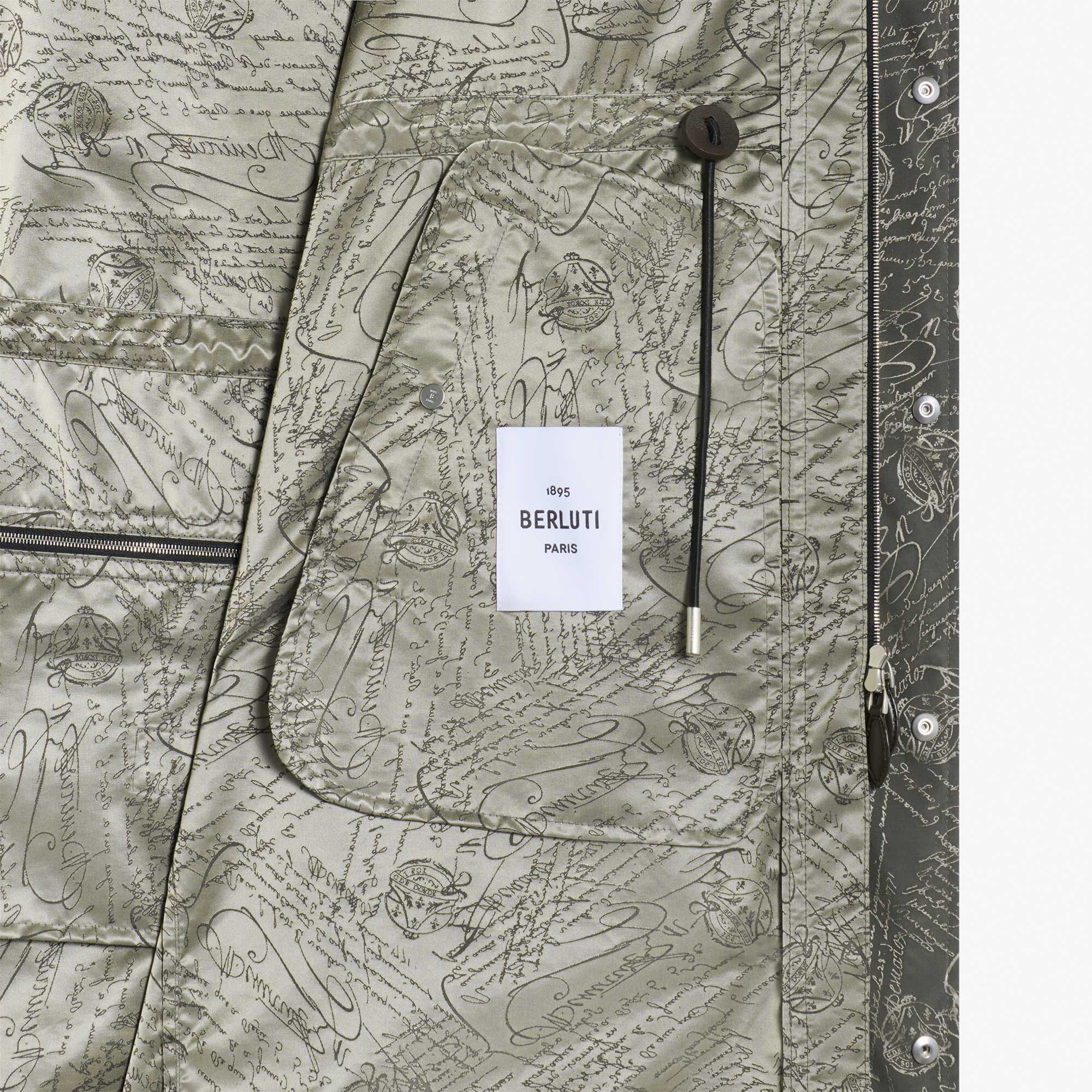 Parka Longue Et Pliable En Nylon Scritto