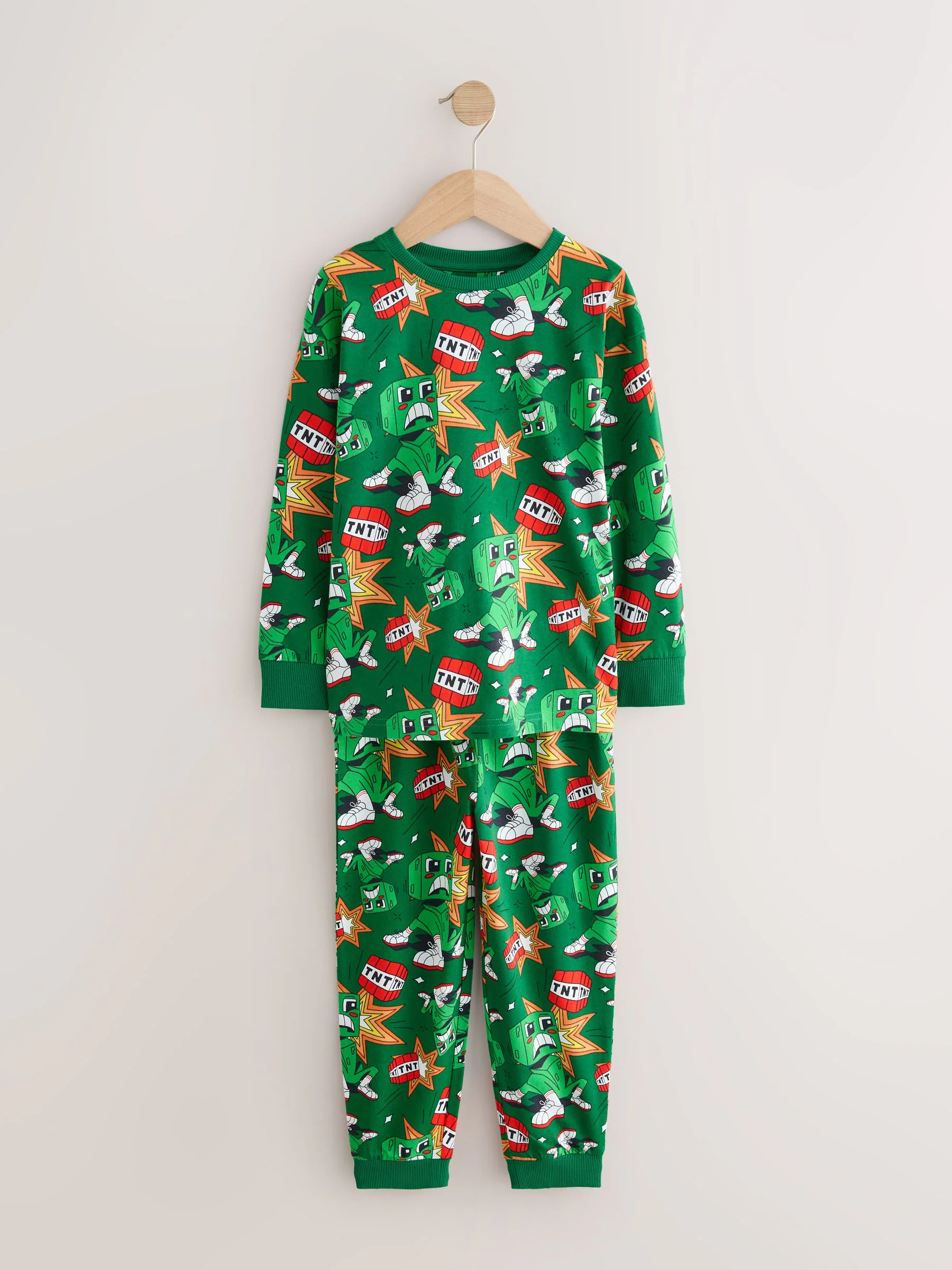Groen/zwart Minecraft - Licentie Joggingbroeken Pyjama's 2 verpakking (5-16jr)