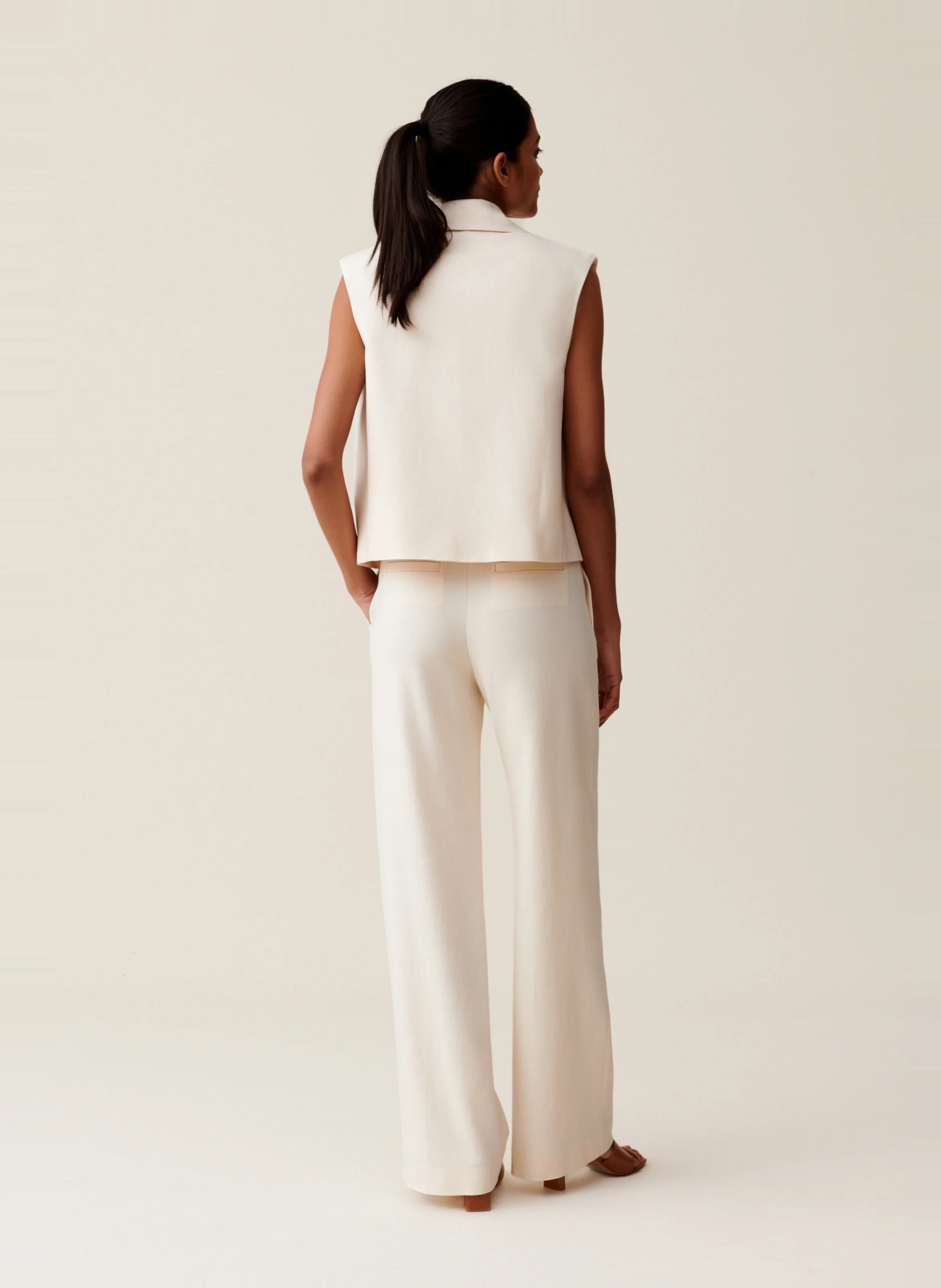 Gilet de costume droit | Blanc