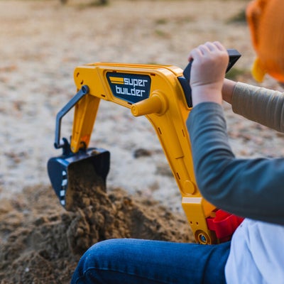 Falk Ride-on-gravemaskin Super Builder, Gul