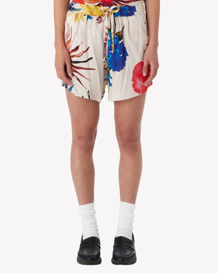 Obey Obey Multi Flowers Short Unbleached
