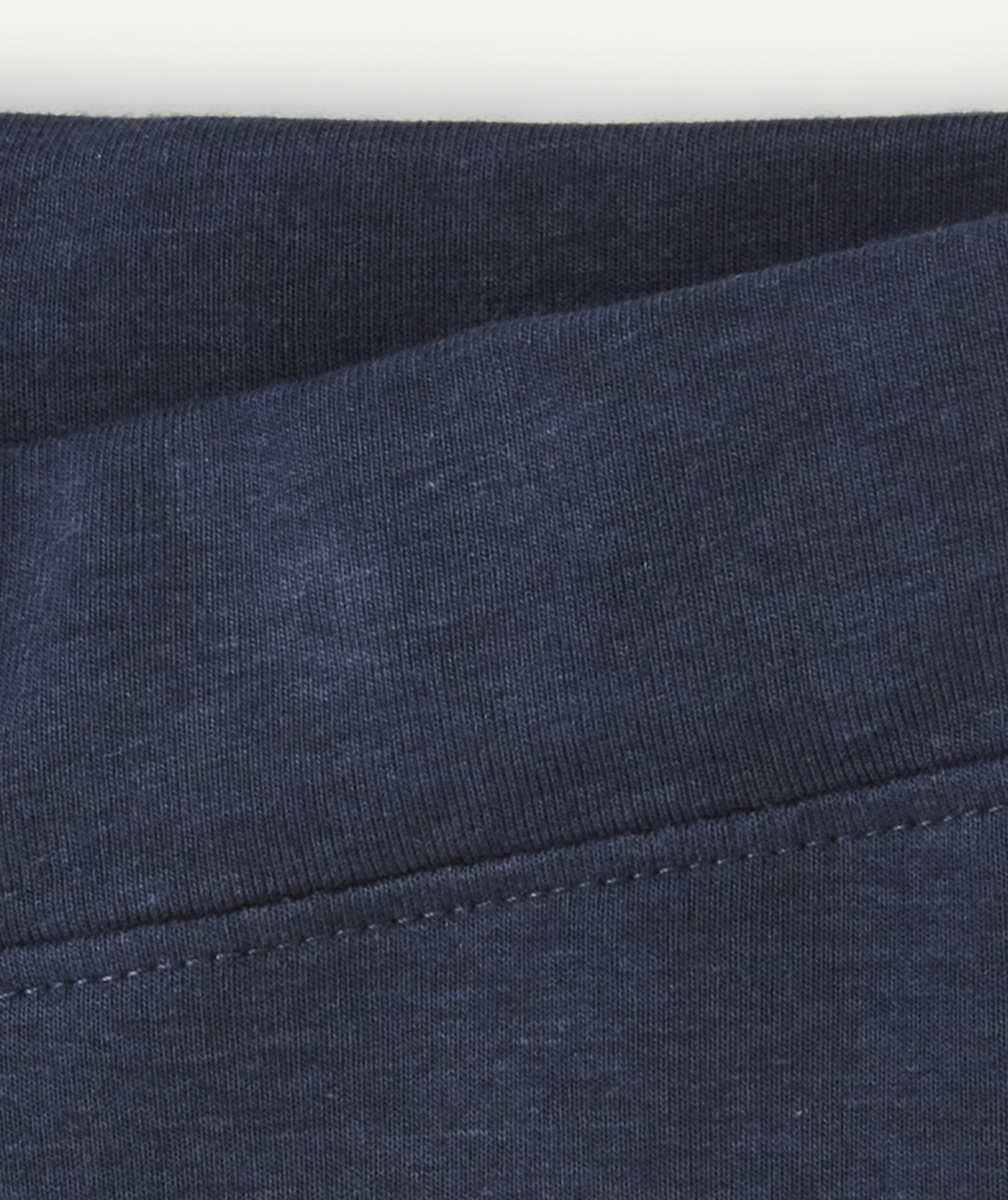 LEGGING FILLE EN VISCOSE RESPONSABLE BLEU MARINE AVEC BANDES