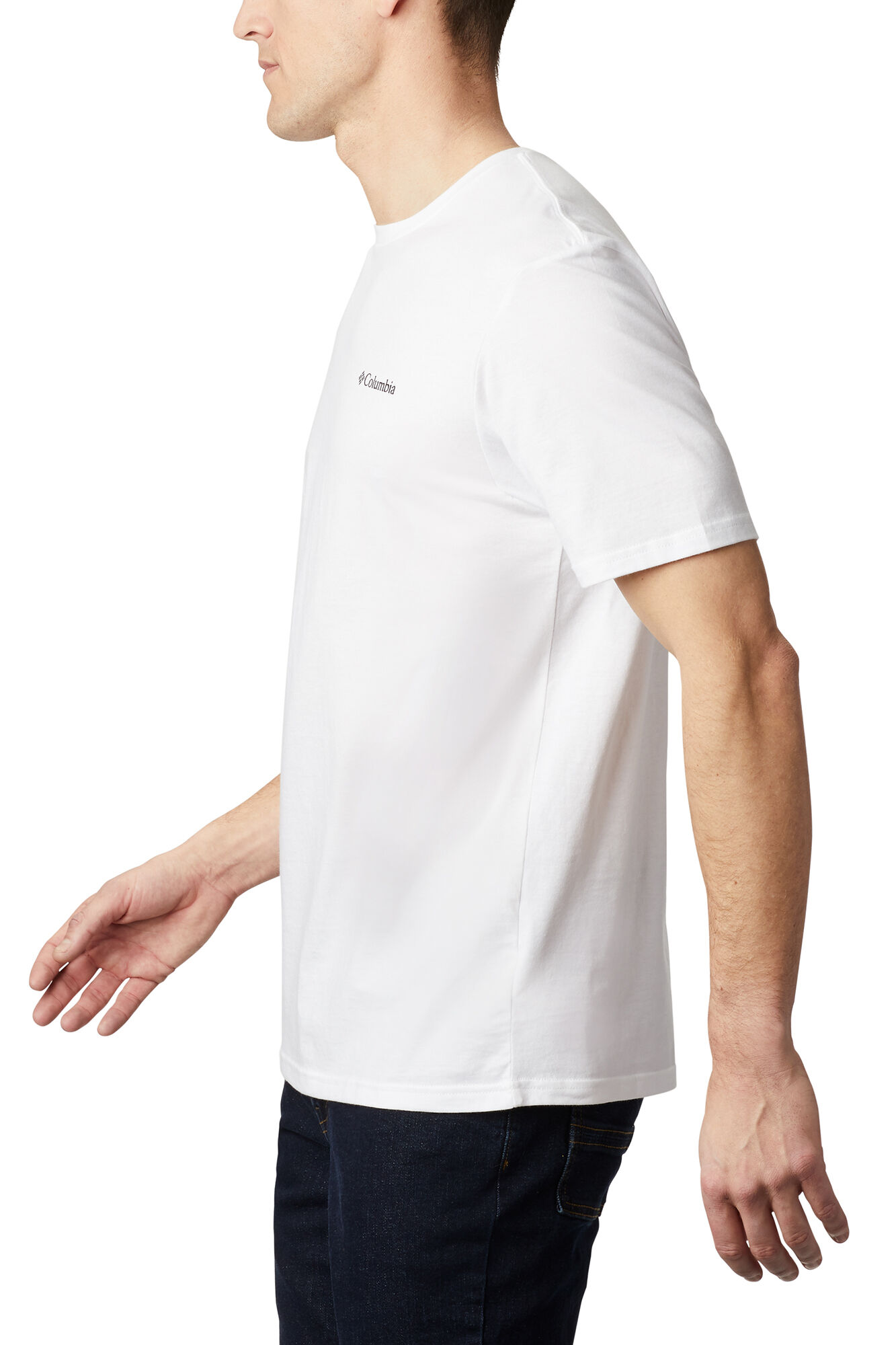 Camiseta masculina Columbia North Cascades™ de manga curta - Branca