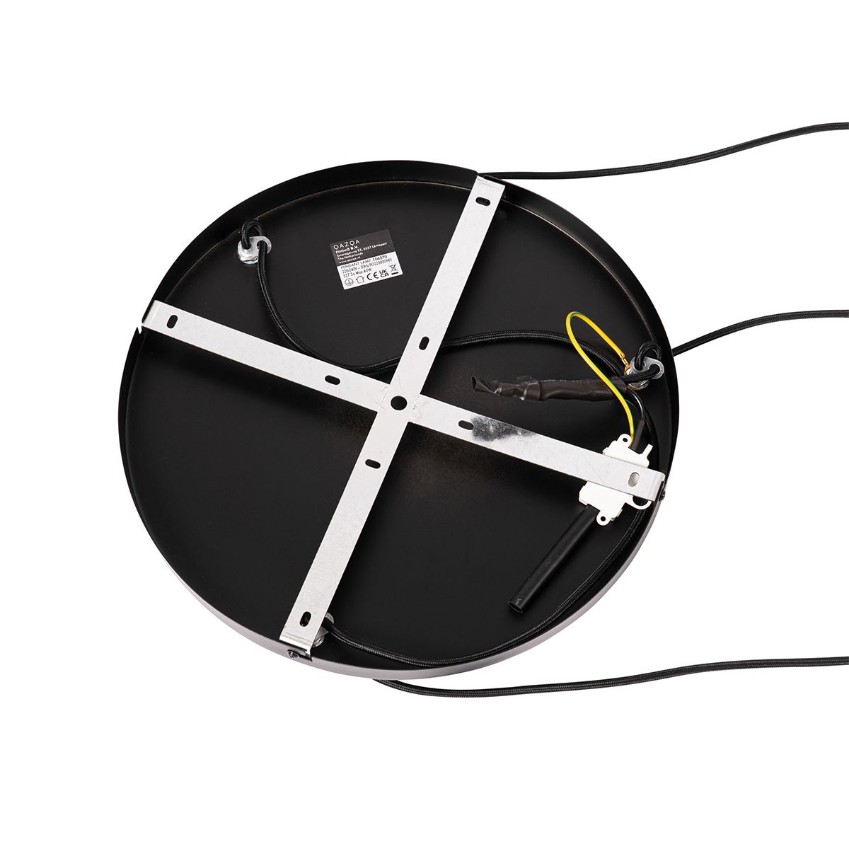 Smart hanglamp zwart met messing en amber glas 3-lichts incl. 3 Wifi G95 - Zuzanna