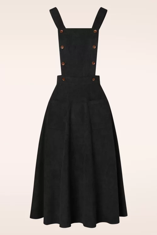 Banned Retro Mary-Jane overgooier swingjurk in zwart