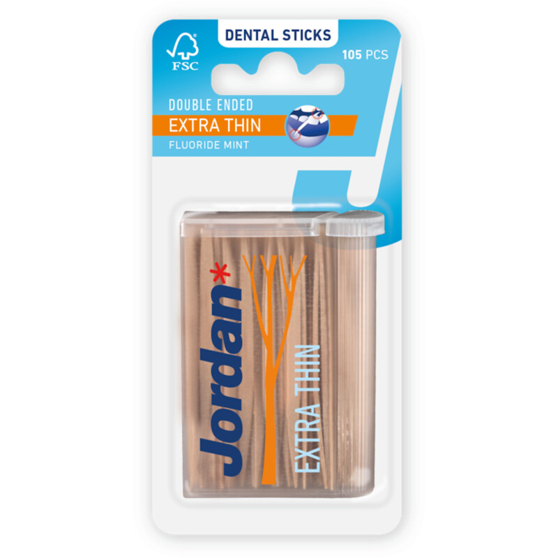 Jordan Dental sticks fluoride mint extra thin