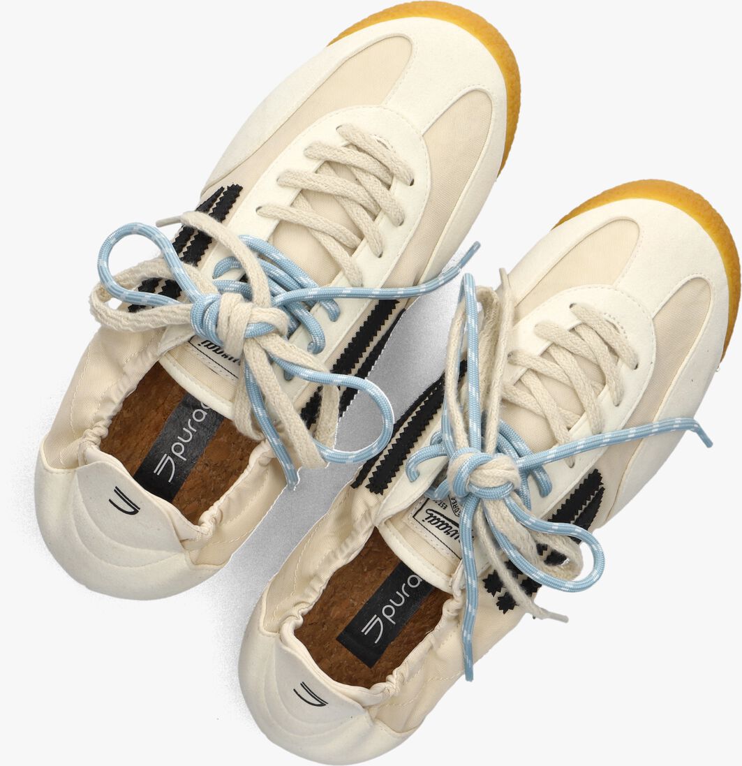 beige puraai lage sneakers panther