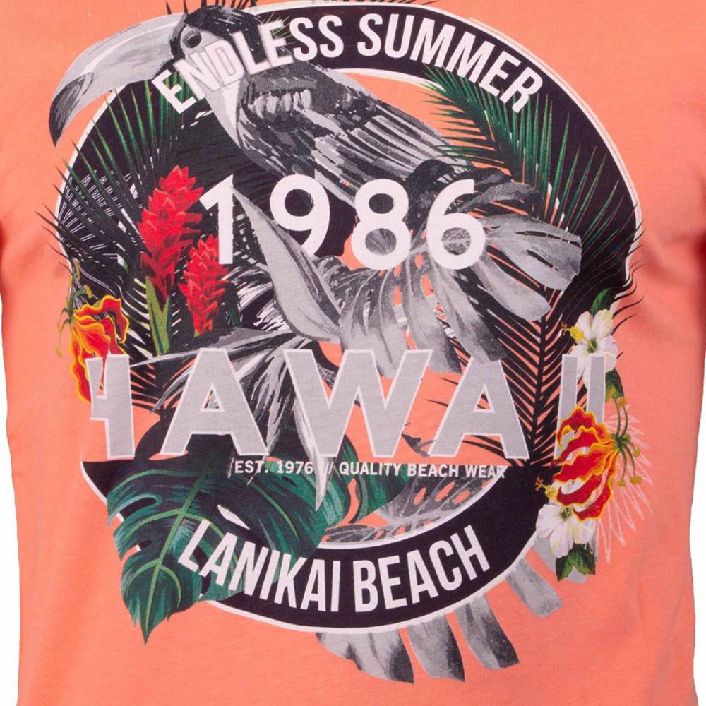 La Maison Blaggio T-shirt Corail Homme La Maison Blaggio Mandor