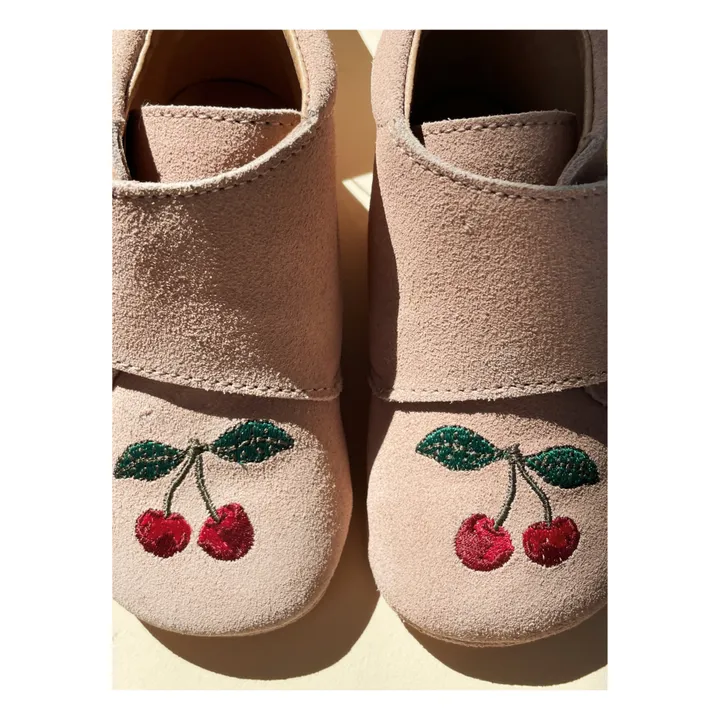 Konges Sløjd Chaussons Mamour Suède | Rose poudré
