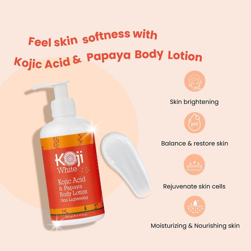 Koji White - Kojiczuur & Papaja Huidverhelderende Bodylotion