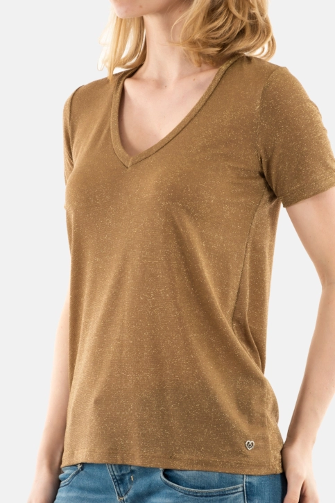Tee shirt please t0ay 2483 sabbia/oro
