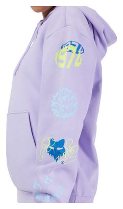 Sweat à Capuche Femme Fox Hello Future Violet