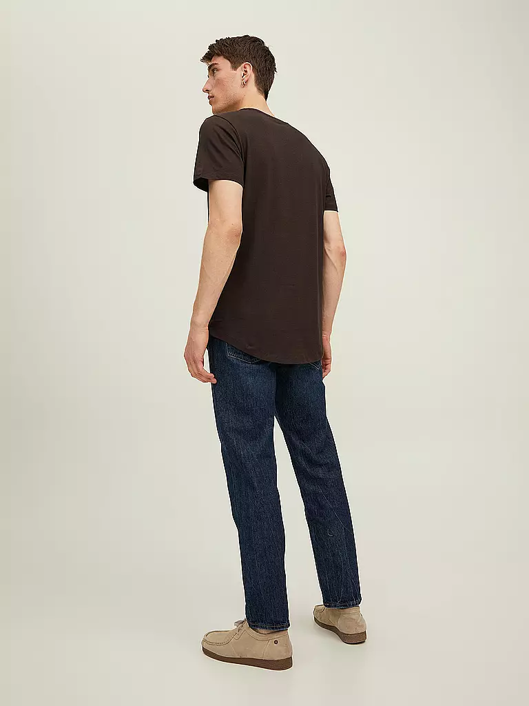 JACK & JONES T-Shirt JJENOA braun
