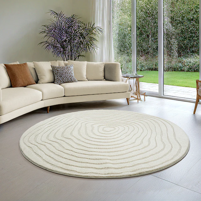 the carpet Teppich »Everest« rund 14 mm Höhe moderner Wohnzimmer Teppich hohe Flordichte