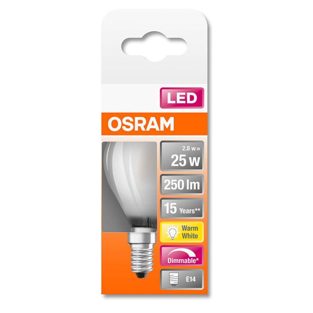 LYSPÆRE OSRAM SUPERSTAR CLASSIC LED E14 2,8W